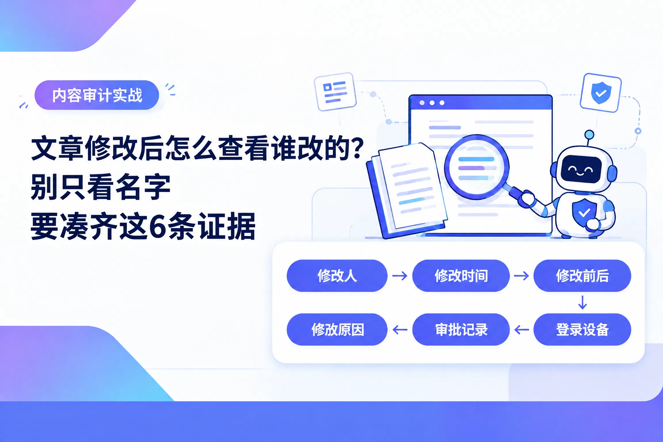 文章修改后怎么查看谁改的?别只看名字,要凑齐这6条证据